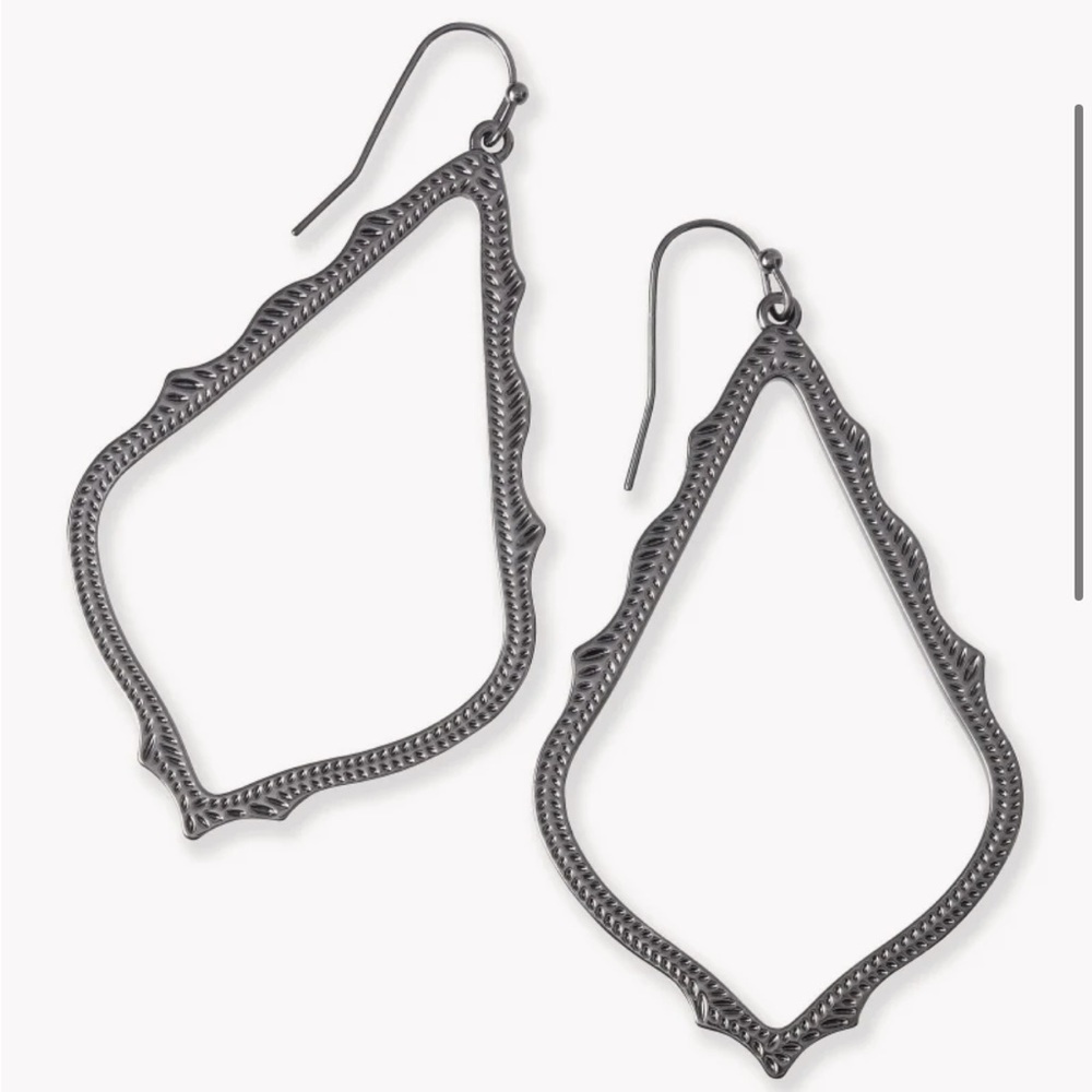 Kendra Scott Sophie Drop earrings Gun metal